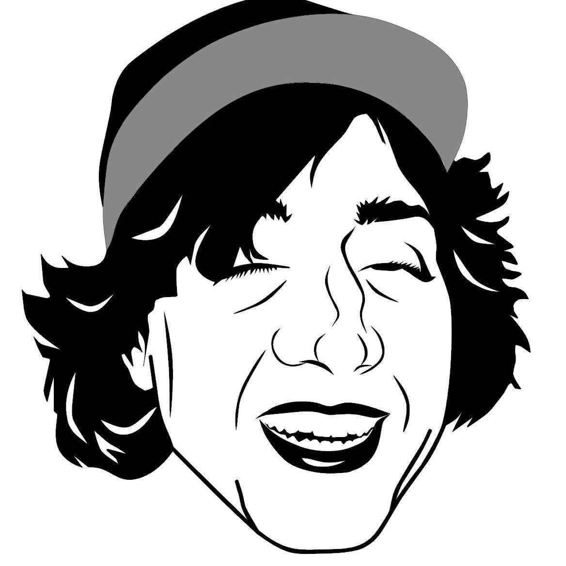 cartoon drawing of jam's face